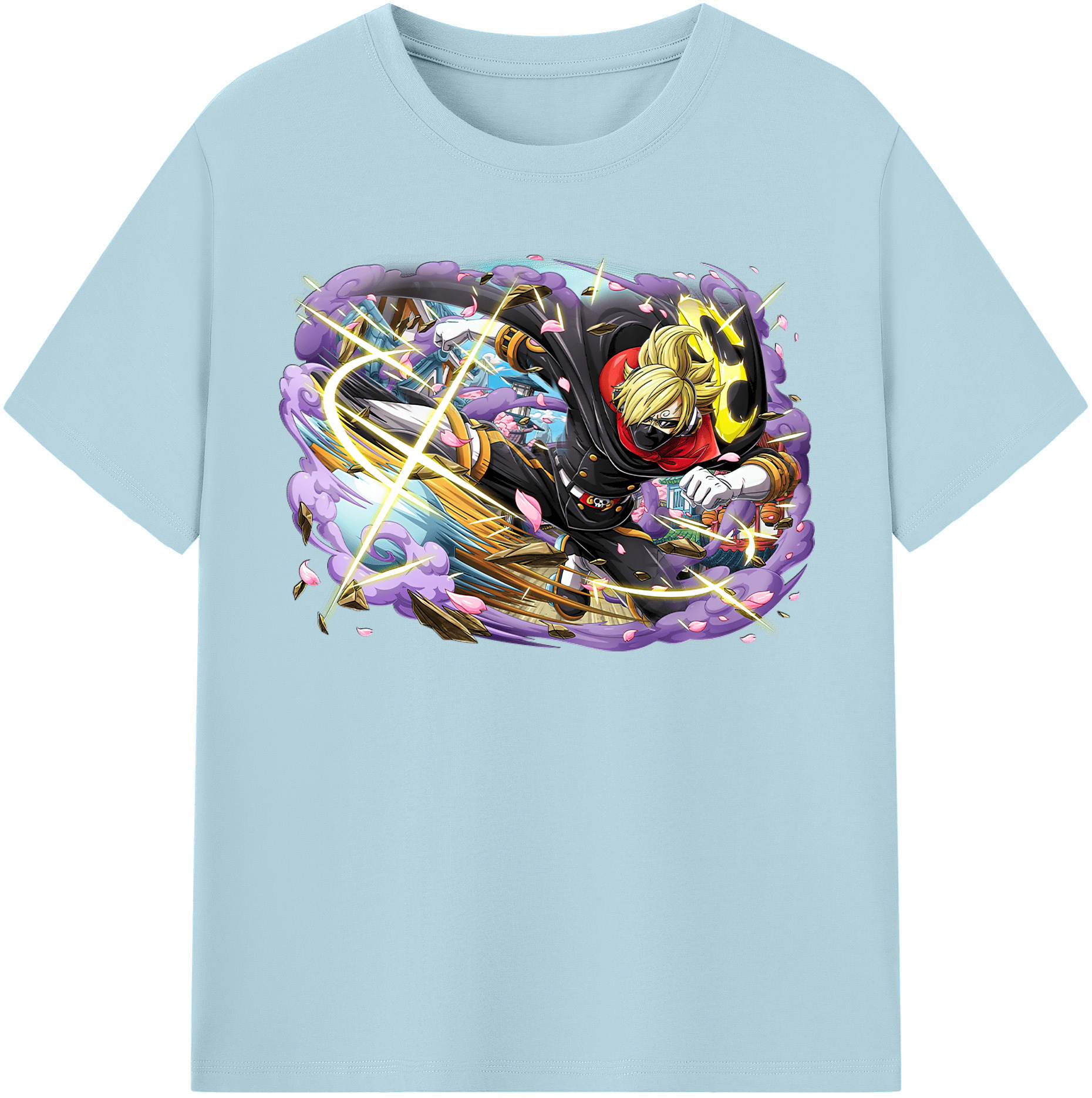 ワンピース サンジ ONE PIECE Sanji 綿100％半袖Tシャツ（フロントプリント）